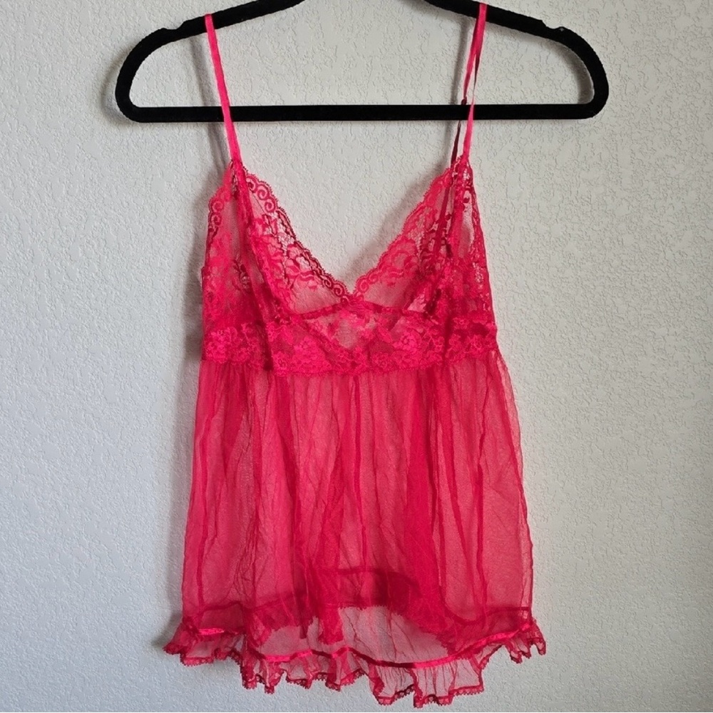 Victoria's Secret Red Lace Chemise Size XS - EUC
